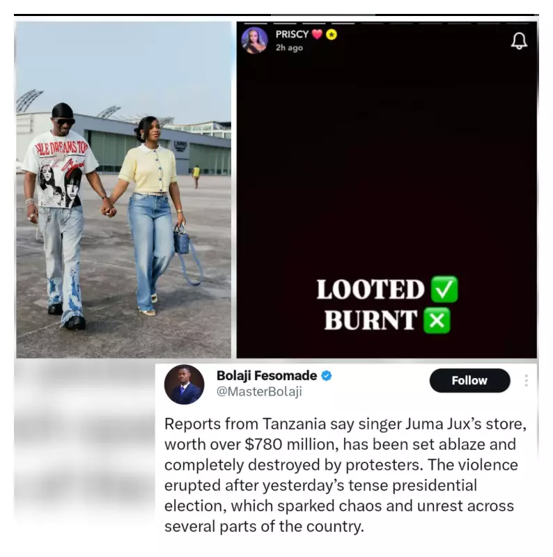 Priscilla Ojo Debunks Wild Rumors: My Husband Juma Jux's Boutique NOT Burnt in Tanzania!