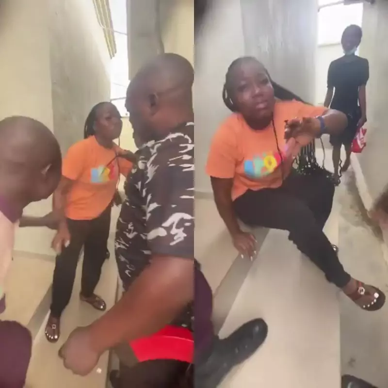 Shocking ATM Card Swap: How a Woman Was Caught Stealing from Elderly Man in Nigerian Bank