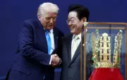 BREAKING: South Korea Awards Donald Trump Their Highest National Honour - See The Stunning Gold Crown Replica!