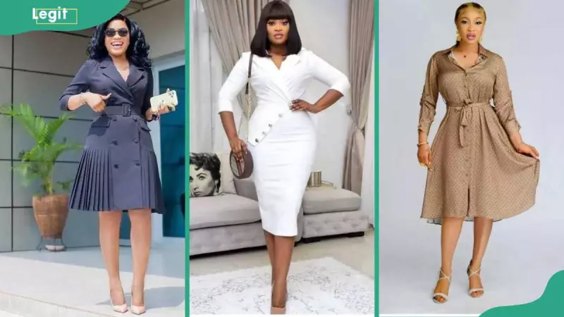 25 Classy Corporate Gown Styles for Nigerian Office Fashion