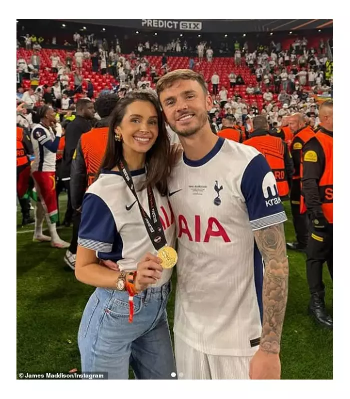 BREAKING: England Star James Maddison Welcomes Twins With Nigerian Superwoman GF Kennedy Alexa!