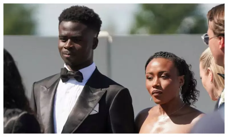 Bukayo Saka Proposes to Tolami Benson in London