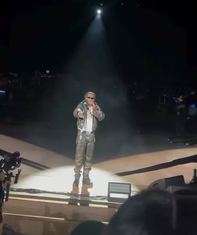 Burna Boy Stops Concert, Orders Fan to Leave Over Sleeping Girlfriend