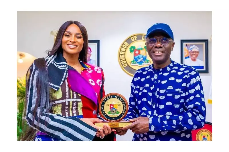 Ciara's Lagos Homecoming: American Superstar Dazzles in Adire, Meets Governor Sanwo-Olu