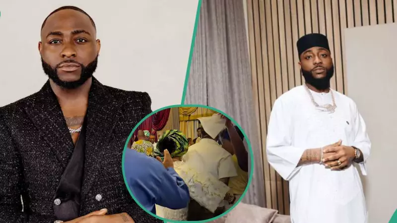 Davido's Auntie Scolds Him for Sagging Pants at 33rd Birthday Party