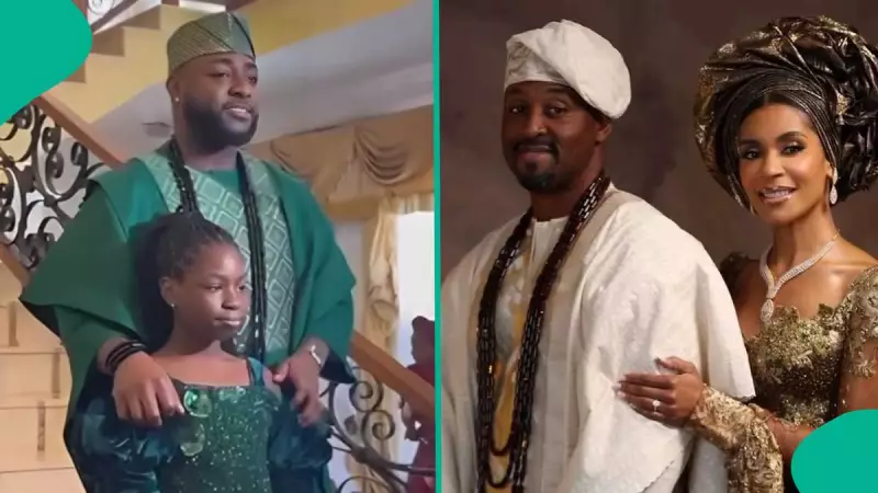 Davido's Daughter Imade Steals the Show at Step-Brother's Wedding in Heartwarming Video