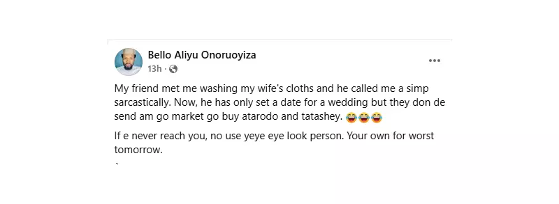 From 'Simp' to Market Run: Nigerian Man's Viral Story