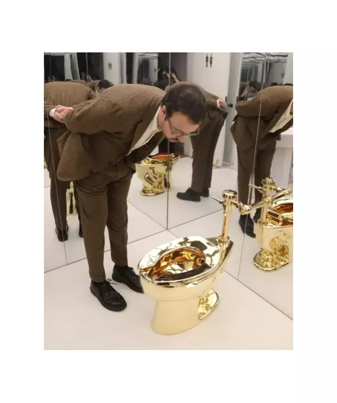 Gold Toilet 'America' Sells for $12.1M at Sotheby's Auction