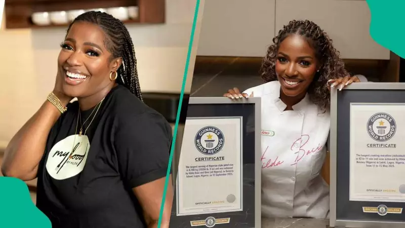 Hilda Baci's Heartwarming Moment: Receives Jollof Cookoff Plaque After Guinness World Record Triumph