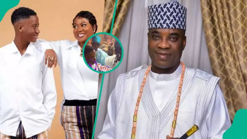 Kwam1 Reunites with Son After Years, Bisola Badmus Breaks Down in Tears