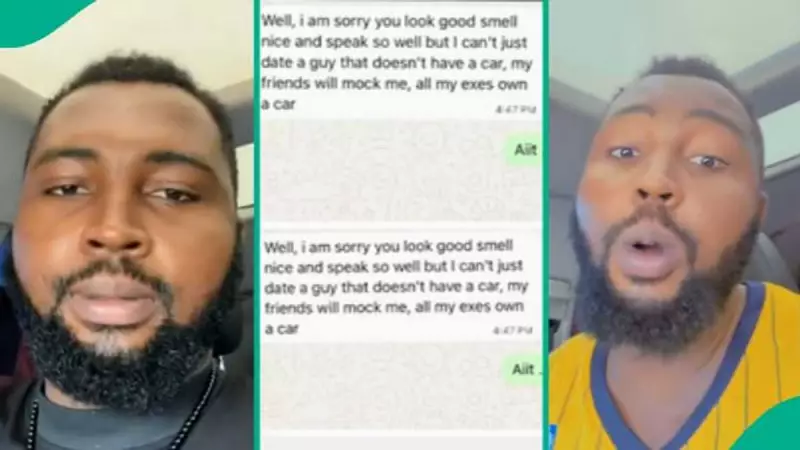Lady's Car Demand Backfires Spectacularly as Man's Rejection Post Goes Viral in Nigeria