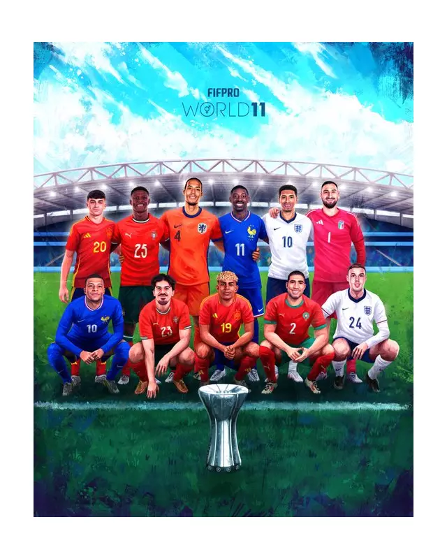 Mbappé, Hakimi, and Yamal Shine in 2025 FIFPRO World XI - See Full List of Football Superstars!