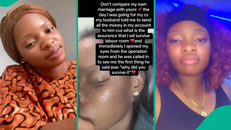 'My Husband Asked This During My C-Section' - Nigerian Woman's Heartbreaking Operation Story