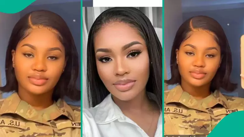 Nigerian Army Officer's Viral Celebration: Beautiful Lady Shows Off New Rank Badge