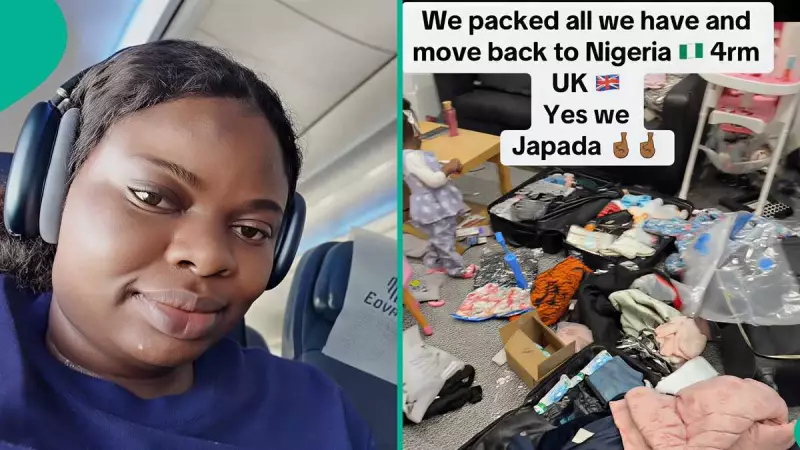 Nigerian Family Returns Home After 3 Years in UK, Sparks Online Debate