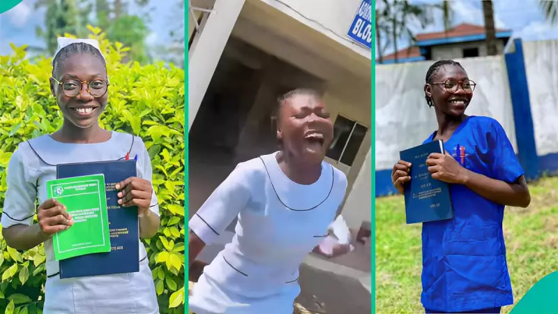 Nigerian Lady's Viral Celebration as She Becomes Registered Nurse