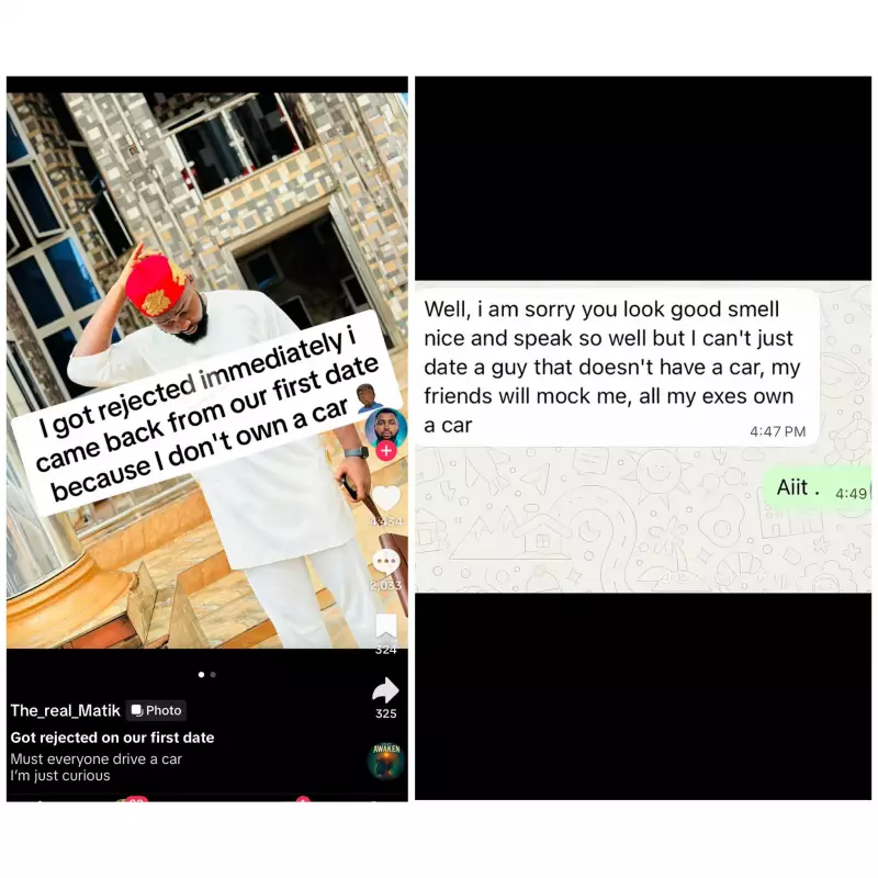 No Car, No Chance: Nigerian Man's Dating Woes Go Viral After Lady Rejects Him Over Lack of Wheels