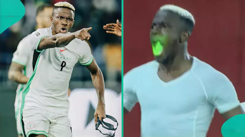 Osimhen Spots Laser-Wielding Fan During Nigeria's 4-1 World Cup Playoff Victory