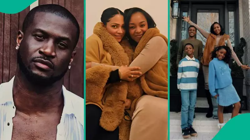Peter Okoye Reacts as Wife Lola Omotayo Celebrates Thanksgiving With Paul's Ex