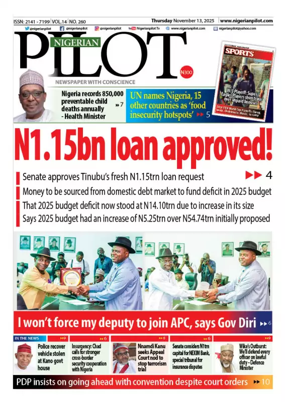 Senate Approves Tinubu's N1.15 Trillion Domestic Loan Request