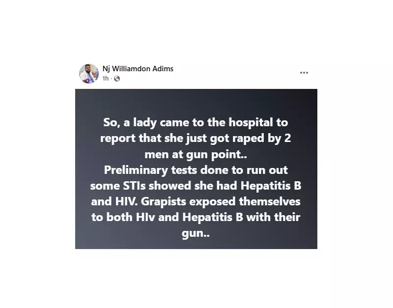 SHOCKING: Two Nigerian Men Face HIV and Hepatitis B Risk After Gunpoint R*pe Ordeal - Doctor Reveals