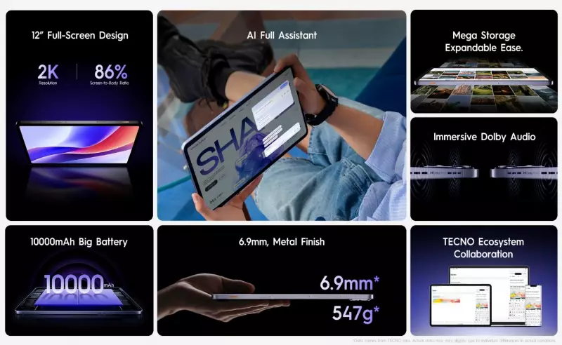 TECNO Launches Megapad Tablet in Nigeria, Redefining Productivity