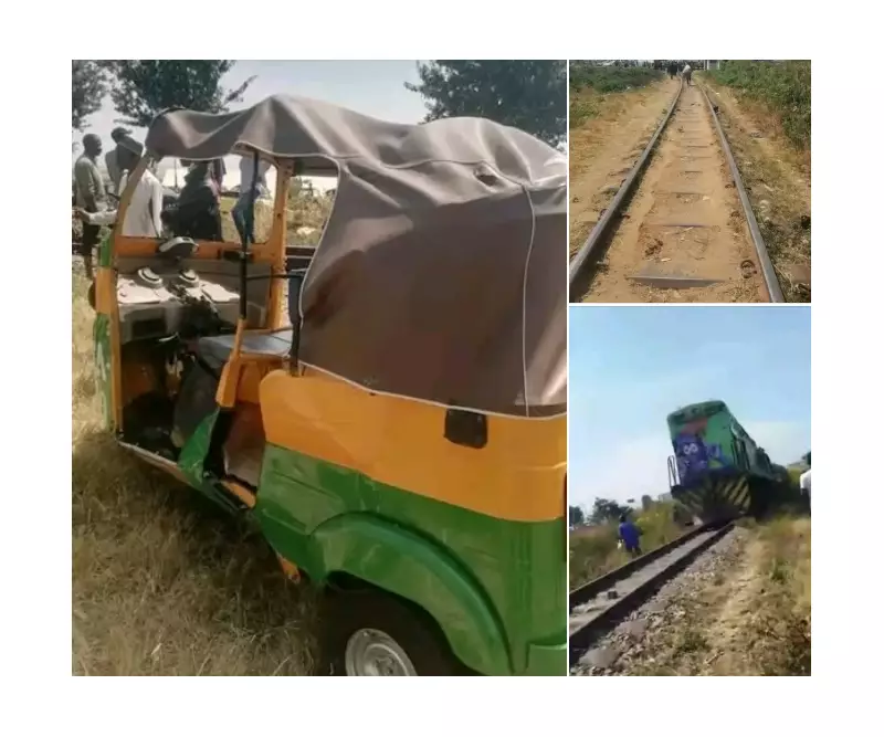 Tragic Train Accident Claims Two Lives in Plateau State: Keke Rider and Passenger Crushed