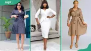 25 Classy Corporate Gown Styles for Nigerian Office Fashion