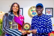 Ciara's Lagos Homecoming: American Superstar Dazzles in Adire, Meets Governor Sanwo-Olu