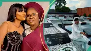 Iyabo Ojo Visits Mother's Grave After 5 Years: 'Pain Still Fresh'
