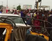 Lagos Crash: 1 Dead, 6 Injured as Bus Rams into Truck
