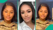 Nigerian Army Officer's Viral Celebration: Beautiful Lady Shows Off New Rank Badge