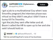 Nigerian Lady Loses ₦500k Job Offer After Revealing Pregnancy
