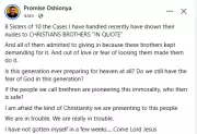 Nigerian Preacher Exposes 8 Christian Sisters Sending Nudes