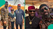 Rita Edochie Reunites With Yul and Linc at Family Event in Nteje
