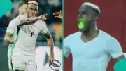 Victor Osimhen Spots Laser-Wielding Fan During Nigeria's 4-1 Win Over Gabon