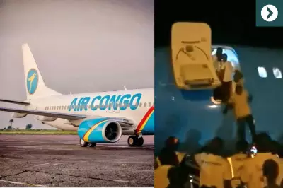Air Congo Passengers Jump From Boeing 737 After Airport Stairs Fail