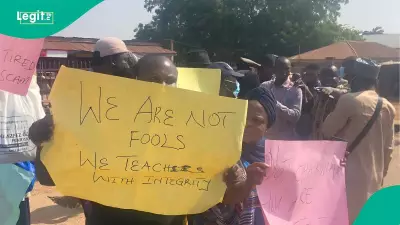 Kwara Teachers Protest Exclusion From 30% Salary Increment, Say They 'Survive on Loans'