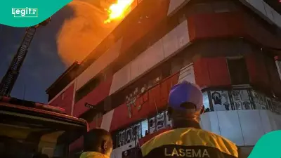 Major Fire Engulfs 22-Storey Great Nigeria Tower in Lagos, Casualties Unknown