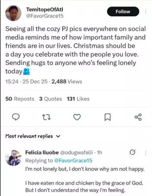 Nigerian Woman's Tweet: 