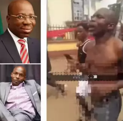 Thugs Strip Naked Ex-Governor's Cousin in Benin Over Alleged Oba Insult