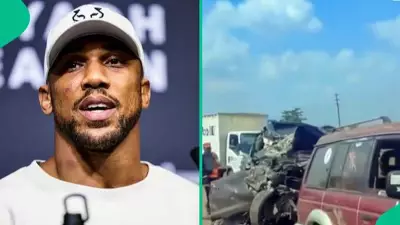 Video Shows Towing Van Arriving for Anthony Joshua's Wrecked Car After Fatal Crash