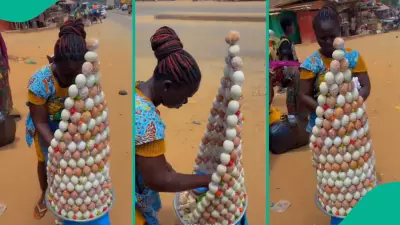 Viral Video: Hawker's Egg Stacking Like Storey Building Amazes Millions