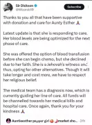 Aunty Esther's Cancer Treatment Crisis: Refuses Blood Transfusion Over Faith