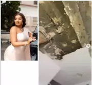 BBNaija's Queen Mercy Shares Scary Moment as POP Ceiling Collapses at Home