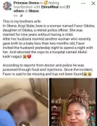 Kogi Woman Accused of Poisoning Husband Over Second Wife