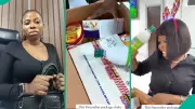 Nigerian Bank Worker's Christmas Bonus Goes Viral: Unboxing Massive 'Package Choke'
