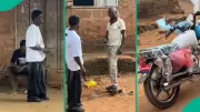 Nigerian Father's Heartwarming Reaction to Son's Motorcycle Gift Goes Viral