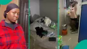 Nigerian Lady's Room Flooded After Work, Video Goes Viral: 'God, I Don Suffer'