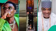 Wizkid Arrives in Lagos with Family, Meets Fuji Legend KWAM 1 Ahead of GOAT Concert